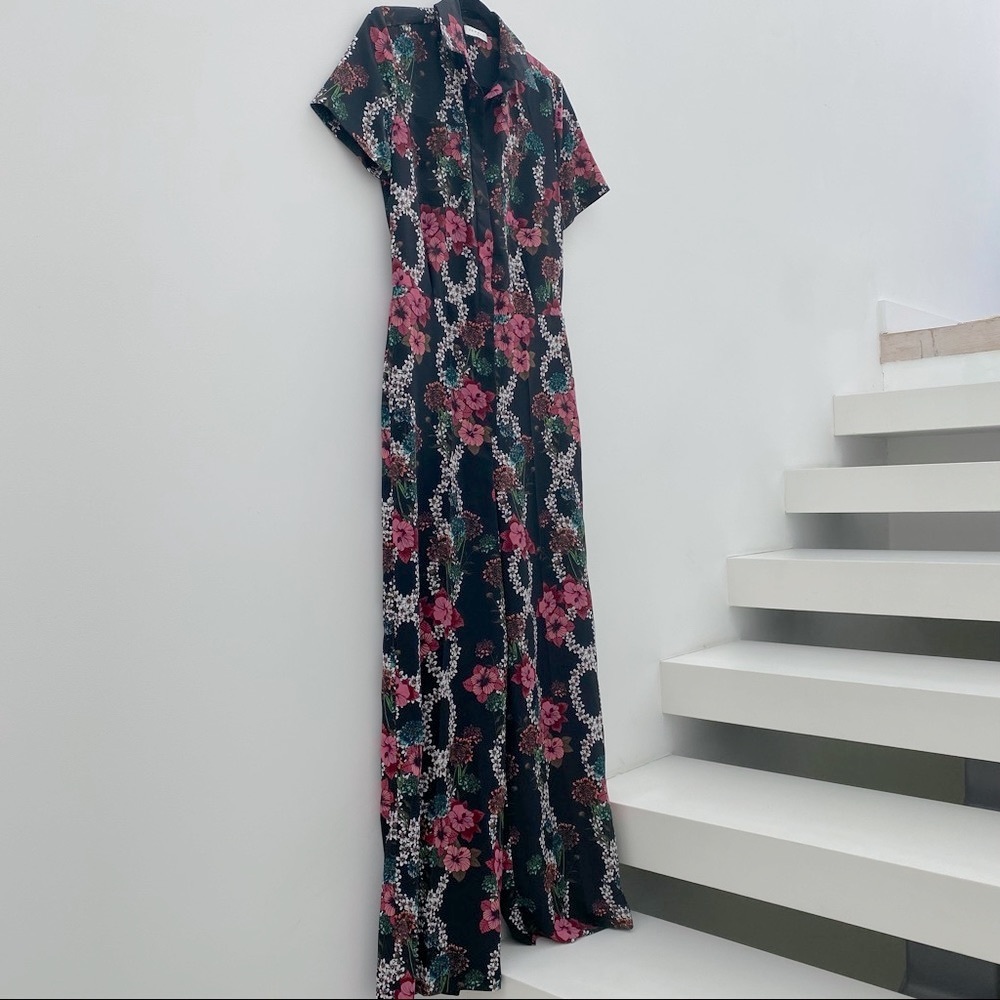 Sandro Floral jumpsuit NWOT
